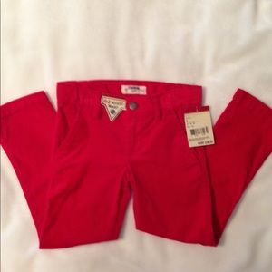NWT OshKosh red velvet girls pants. Size 4.